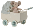 Pram with Baby Mouse | Mint