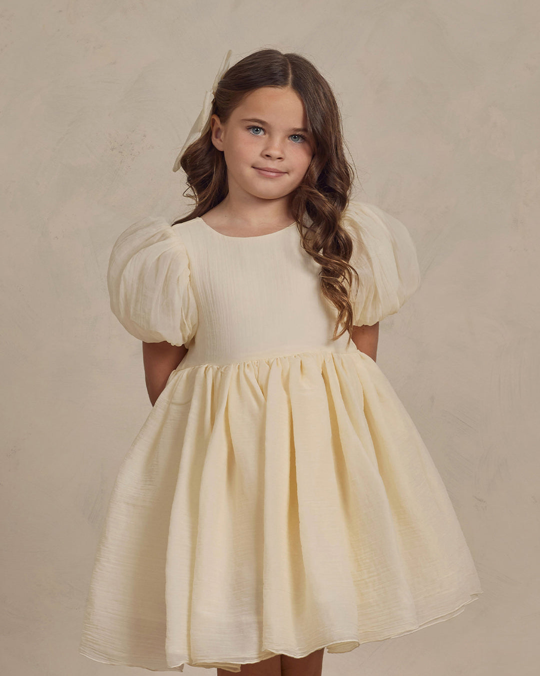 Sophia Dress | Ivory "Pink and Blue Avenue" Sophia Dress | Ivory "Pink and Blue Avenue"